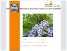 Tablet Screenshot of frauenverein-worb.ch